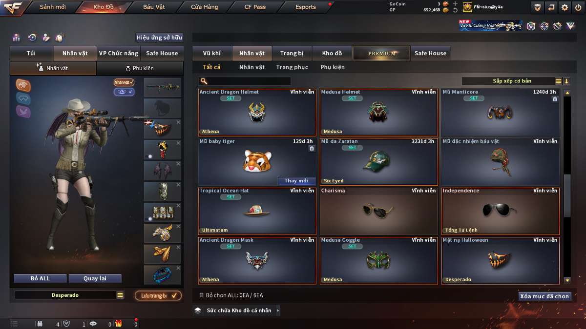shop acc cf uy tin gia re